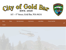 Tablet Screenshot of cityofgoldbar.us